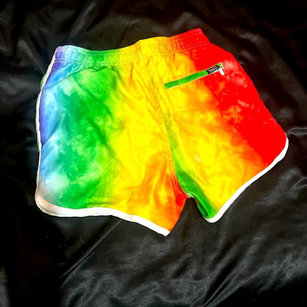 Rainbow swimming trunks